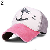 Men Women Adjustable Baseball Cap Anchor Sun Screen Outdoor Sports Snapback Hat