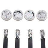 4 Boxes Glittering Hexagon Linear Nail Art Sequins DIY Manicure Beauty Decors