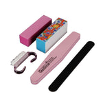 5Pcs Manicure Nail Care Tool Set Nail Beauty Nail Files Buffer Block Brush