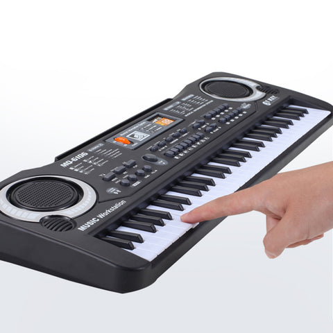 61 Keys Portable Electronic Keyboard Piano for Kids with Microphone Power Cord