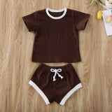 Baby Summer Clothing Infant Baby Girl Boy Clothes Short Sleeve Tops