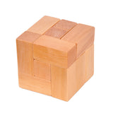 Wooden 7 Block Cube Luban Lock Brain Teaser Adults Kids Puzzle Educational Toy