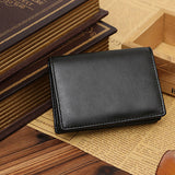 Men Faux Leather Wallet Bifold ID Credit Card Holder Mini Purse Money Clip Slot