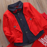 2pcs Toddler Baby Boys Kids Shirt Tops + Long Pants Clothes Outfits Gentleman Set