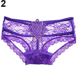 Women's Sexy See Through Floral Lace Bare Butt Underwear T-Back G-String Panties