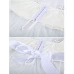 2Pcs Women Sexy See-through Underwear Lace Sleepwear Nightdress with G-string - ENSEIGNE DENIS