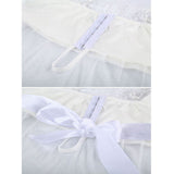 2Pcs Women Sexy See-through Underwear Lace Sleepwear Nightdress with G-string - ENSEIGNE DENIS