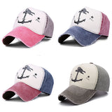 Men Women Adjustable Baseball Cap Anchor Sun Screen Outdoor Sports Snapback Hat