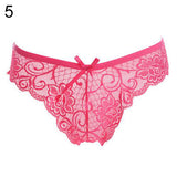 Women Sexy Cute Lace V-string Briefs Panties Thongs G-string Lingerie Underwear