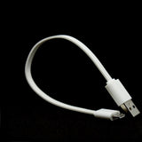 Portable Ultra Short 20CM Micro USB Data Charger Cable Power Charging Cord