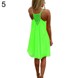 Sexy Women's Summer Casual Sleeveless Strap Backless Beach Dress for Evening Party - ENSEIGNE DENIS
