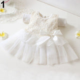 Baby Girls Summer Floral Princess Bowknot Tutu Sundress Party Robe Vest Dress