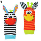 Lovely Infant Baby Kids Foot Socks Rattles finders Glove Toys Developmental