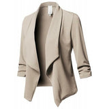Women Black Blazers Cardigan Coat 2019 Long Sleeve Women Blazers and