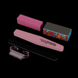5Pcs Manicure Nail Care Tool Set Nail Beauty Nail Files Buffer Block Brush