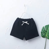Candy Color Summer Children Boy Girl Cotton Shorts Drawstring Baby Casual Pants