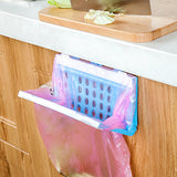 Foldable Plastic Garbage Bag Rack Hanging Trash Shelf Kitchen Rubbish Holder