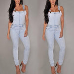 Women Sexy Slim Fit Baggy Loose Jeans Denim Overalls Pants Jumpsuit Rompers - ENSEIGNE DENIS