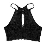Women's Sexy Summer Sleeveless Blouse Casual Hollow Lace Vest Tank Crop Top