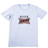 Winter Coming T-shirt Short Sleeve Crew Neck Cotton Men Summer Casual Top Tee