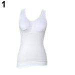 Women Slimming Tummy Control Breast Lift Built-in Bra Tank Top Shaper Shapewear