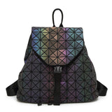 Geometric lattice luminous backpack