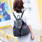 Geometric lattice luminous backpack