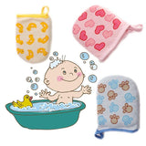 1PC Baby Kid Cartoon Soft Bathing Mitt Glove Foam Rub Shower Sponge