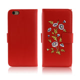 Big Eyes Girl Faux Leather Card Slots Stand Full Cover Case for iPhone 5 6S 7