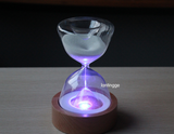 Timed colorful hourglass with sleeping remote night light