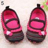 Toddler Infant Baby Girl Flower Shoes Crib Prewalker Newborn To 18 Months Babyshoes