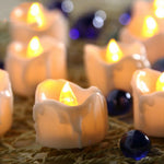 12Pcs LED Tealight Candles Smoke Free Night Light Wedding Safety Romance Decor