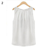 Women Fashion Sexy Summer Casual Chiffon Vest Tank Top Sleeveless T-shirt