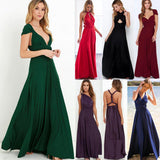Sexy Women Convertible Multiway Wrap Bandage Maxi Robe Bridesmaid Long Dress