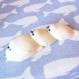 Cute Soft White Seal Stress Relieve Squishy Squeeze Healing Toy Adult Kids Gift