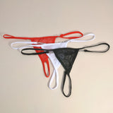 Women Shiny Rhinestone Decor G-String Thongs Sexy Panties Soft Briefs T-Back