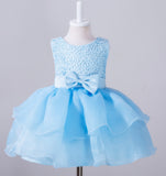 Children's wear in summer, Europe and the United States, new girls, Baby Dresses, full moon, 100 year old children, yarn dress, Princess Dress