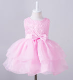 Children's wear in summer, Europe and the United States, new girls, Baby Dresses, full moon, 100 year old children, yarn dress, Princess Dress