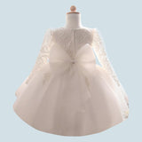 Autumn and winter new baby dress, hundred days of age lace wedding