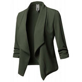 Women Black Blazers Cardigan Coat 2019 Long Sleeve Women Blazers and
