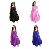 Women's Summer Fashion Sexy Sleeveless Loose Breathable Sleepwear Nightdress