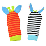 Lovely Infant Baby Kids Foot Socks Rattles finders Glove Toys Developmental