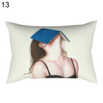 Animal Flower Bird Beauty Cushion Cover Throw Pillow Case Sofa Room Bed Decor