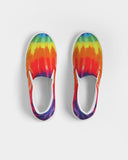 Women's Athletic Sneakers, Low Top Slip-On Canvas Shoes - Peace & Love