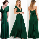Sexy Women Convertible Multiway Wrap Bandage Maxi Robe Bridesmaid Long Dress