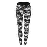 Women's Fashion Camouflage Skinny Leggings Stretch Slim Pencil Pants Trousers - ENSEIGNE DENIS