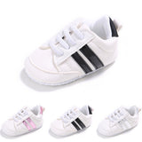 Fashion Toddler Baby Boys Girls Soft Bottom Anti-Skid Sport Prewalker Crib Shoes