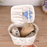 Travel Dot Floral Cosmetic Makeup Bag Toiletry Organizer Lunchbox Storage Case