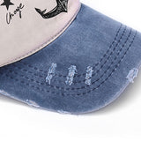 Men Women Adjustable Baseball Cap Anchor Sun Screen Outdoor Sports Snapback Hat