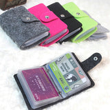 Vintage Women's Men's ID Credit Card Button Case Holder Wallet Organizer Gift - ENSEIGNE DENIS